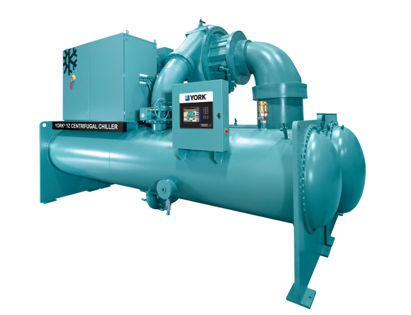 Mag Lev Chiller uses LowGlobalWarmingPotential Refrigerant BuildingGreen