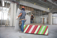 EcoSmart’s light weight makes it potentially easier, faster, safer, and less expensive to install than standard drywall.