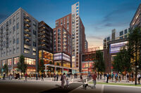 architectural rendering of new mixed-use development in Alexandria, Virginia