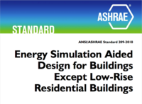 ASHRAE 209 advocates for starting energy modeling early to enhance energy efficiency.