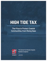 High Tide Tax report cover from Center for Climate Integrity