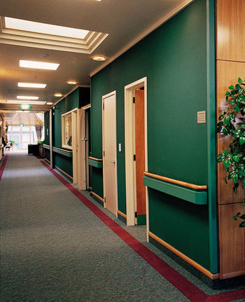 nursing home with pvc-free wall and corner guards