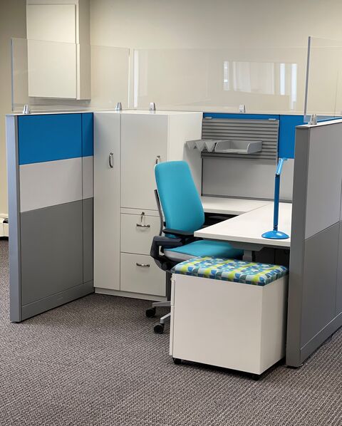 Davies Office low-embodied energy remanufactured furniture promotes circular economy.