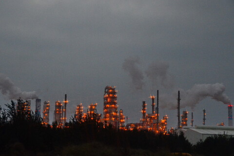 Cancer alley petrochemical plant stopped.