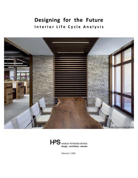 cover of report on interior life-cycle analysis