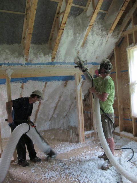Getting To Know Spider Insulation Buildinggreen - Blown In Wall Insulation Cost Per Square Foot