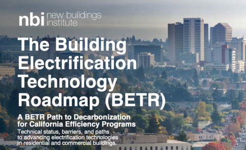 cover of Building Electrification Technology Roadmap