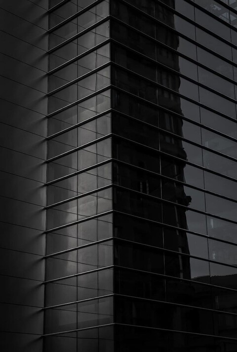 a black highrise building