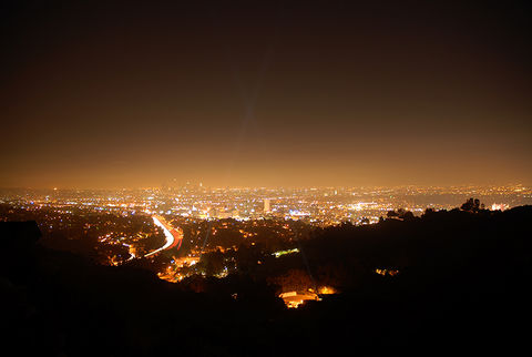 Light pollution in Los Angeles